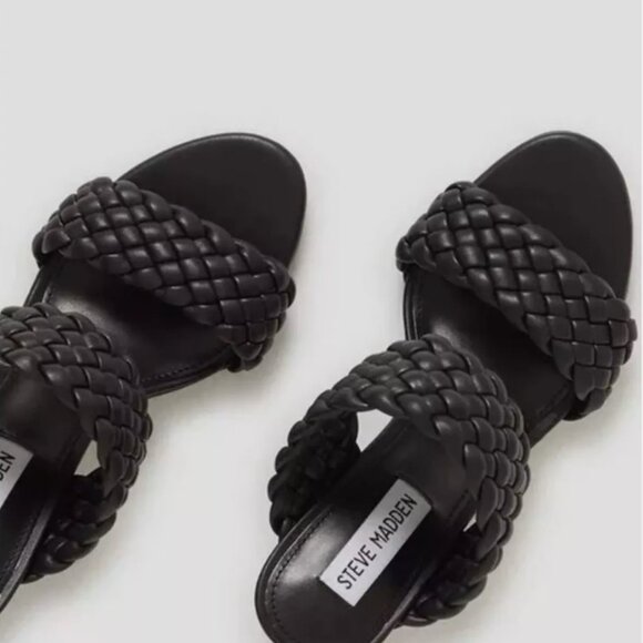 Steve Madden Daphnee Braided Block Heel Sandal - Size 10 - Picture 2 of 5